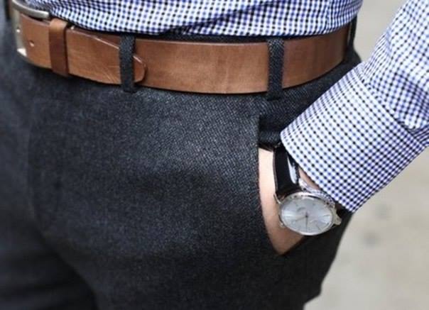 Классический ремень для мужских брюк