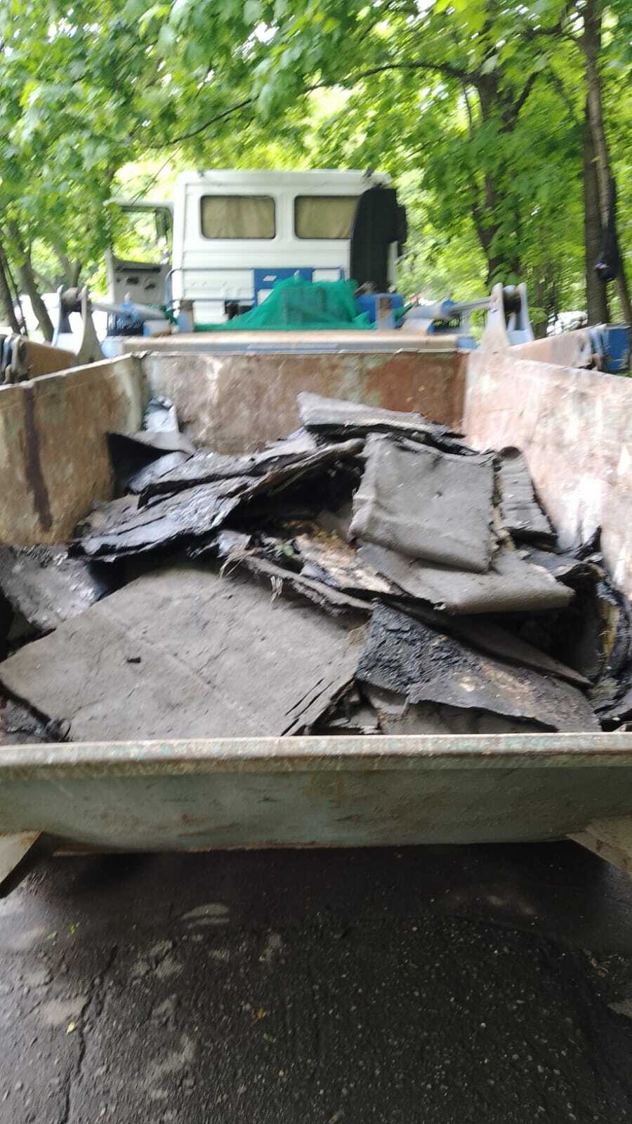 Вывоз кровли и рубероида