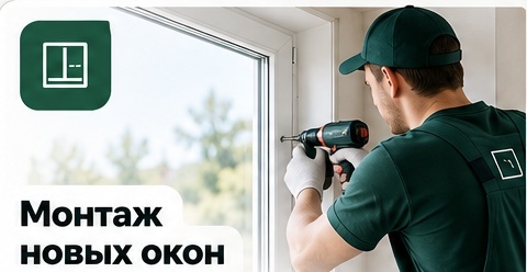 Монтаж новых окон