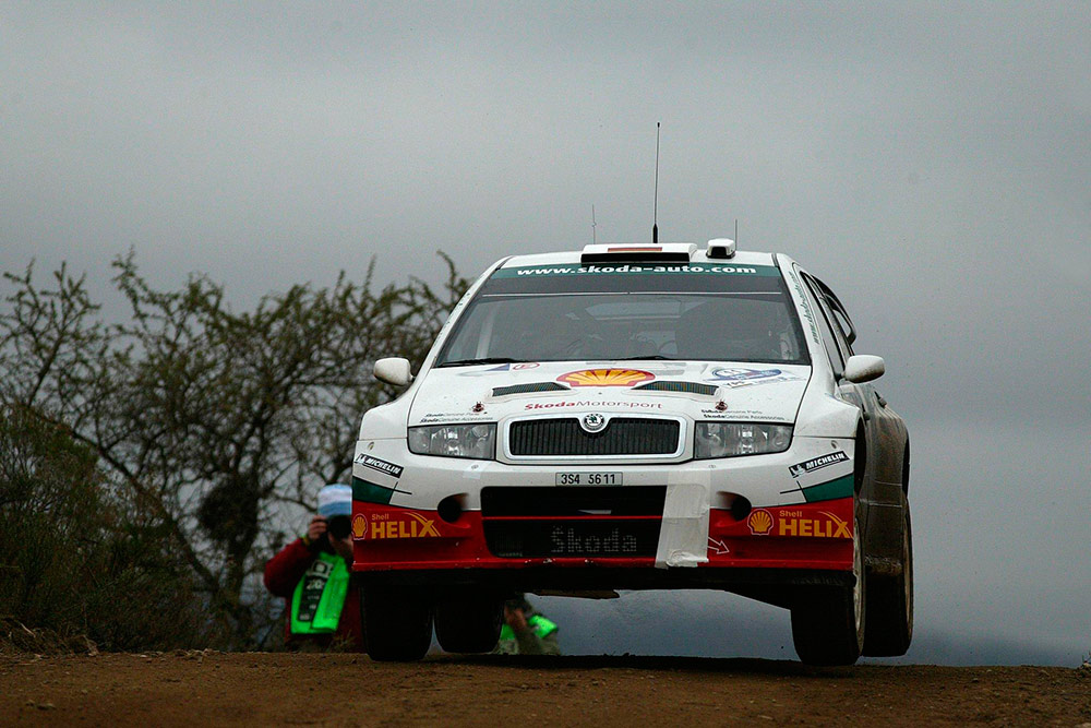 Армин Шварц и Клаус Виха, Škoda Fabia WRC (3S4 5611), ралли Аргентина 2005/Фото: Reporter Images / Getty Images