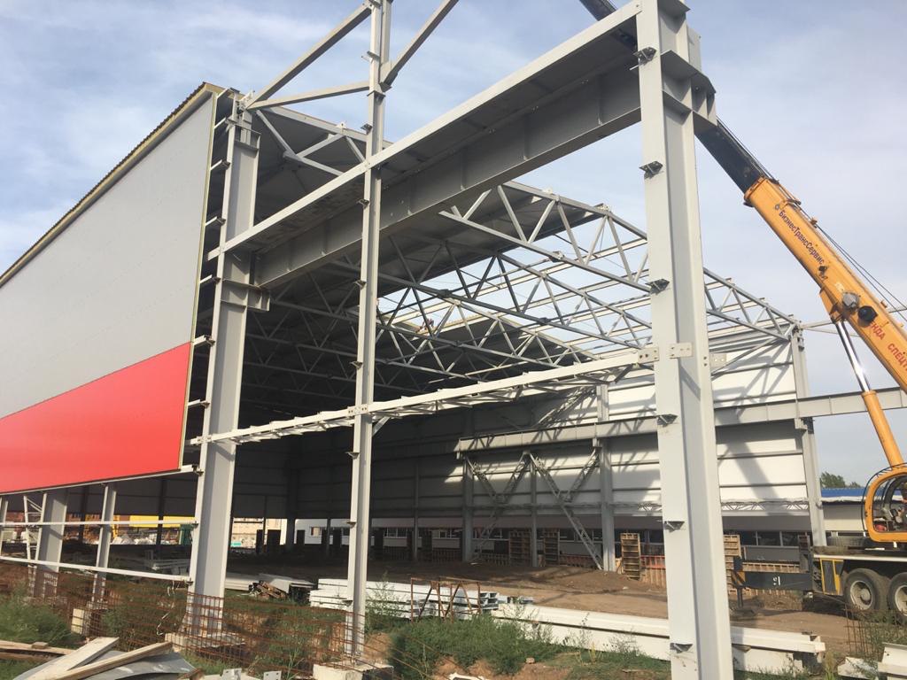 Ангар с металлокаркаса