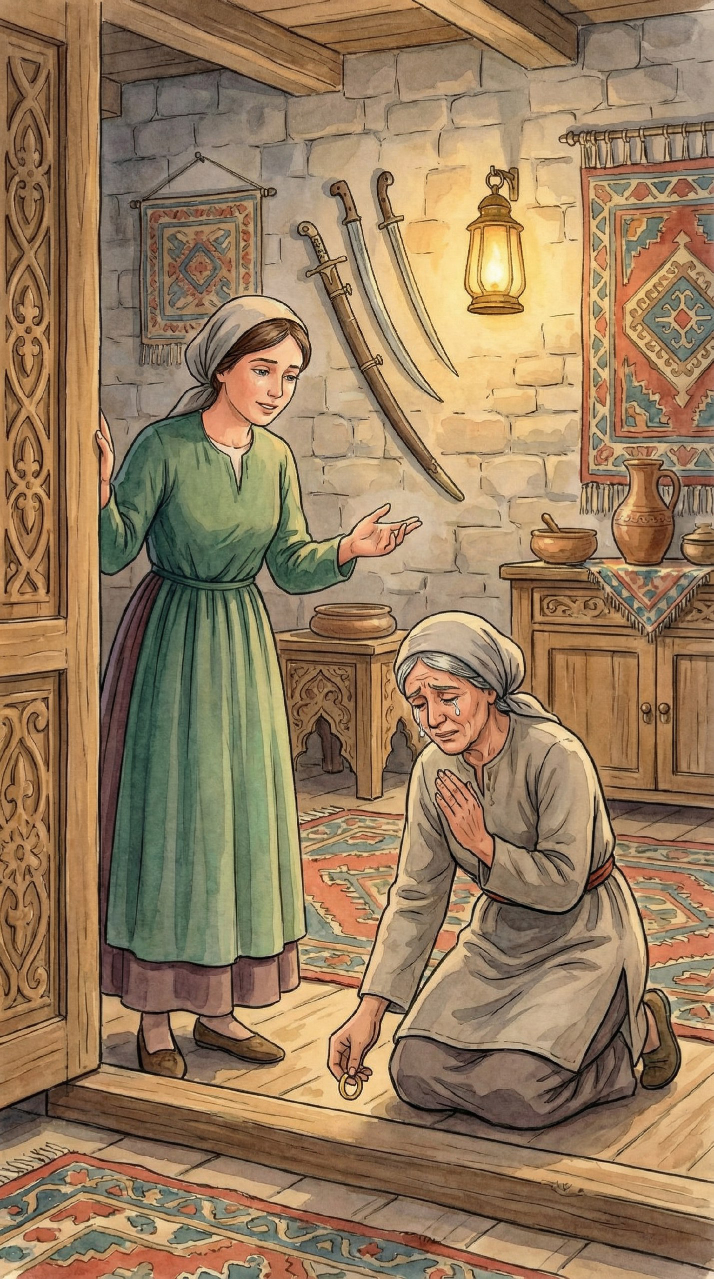 Адыгейская сказка про муллу и гадалку - Гадальщица Бабочка