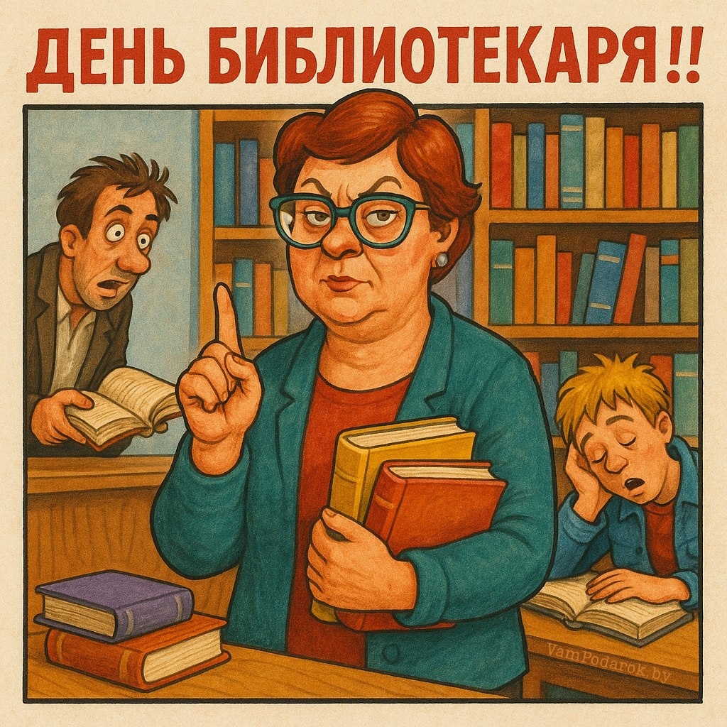 27 мая – День библиотекаря - открытка
