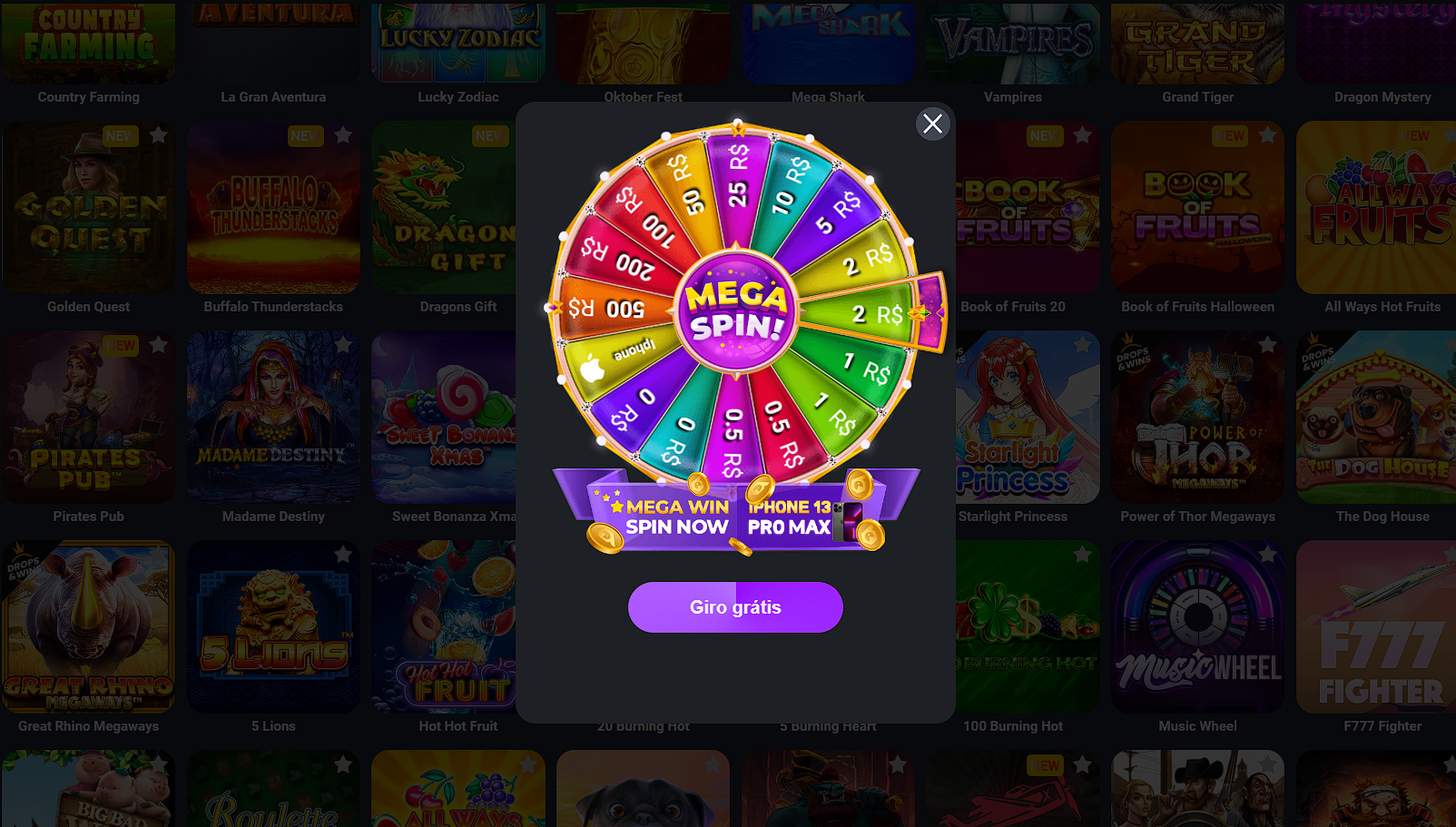 Fortune Wheel bonus example