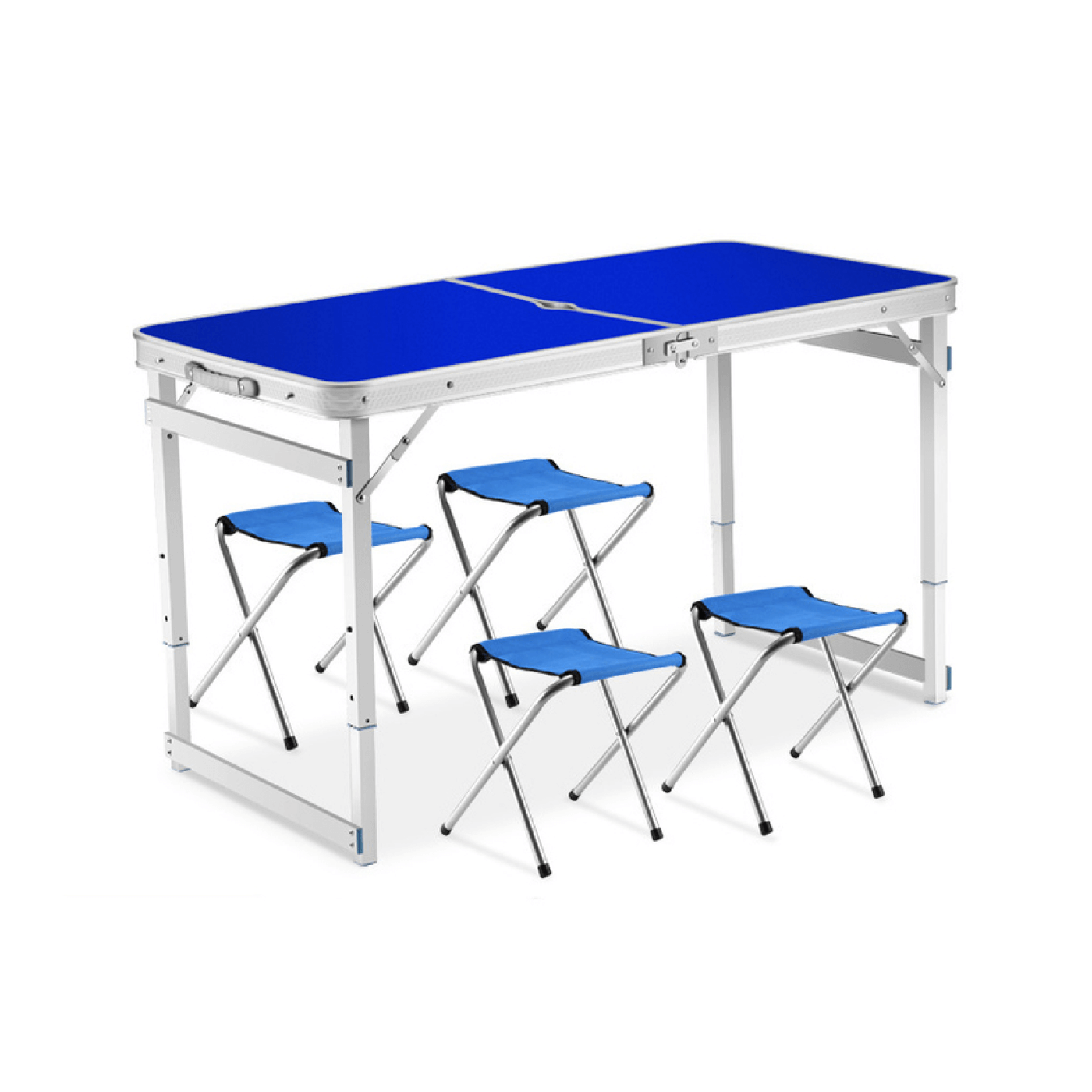 Набор туристический пикник СНО-150-Е синий (стол МДФ 1200х600мм+4 стула)