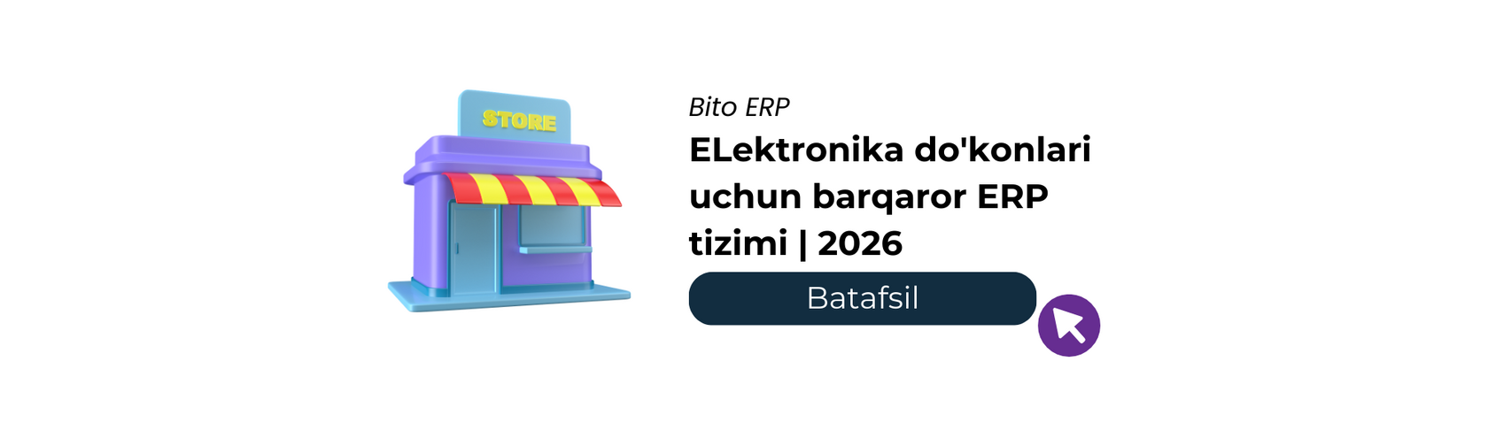 ELektronika do'konlari uchun barqaror ERP tizimi | 2026