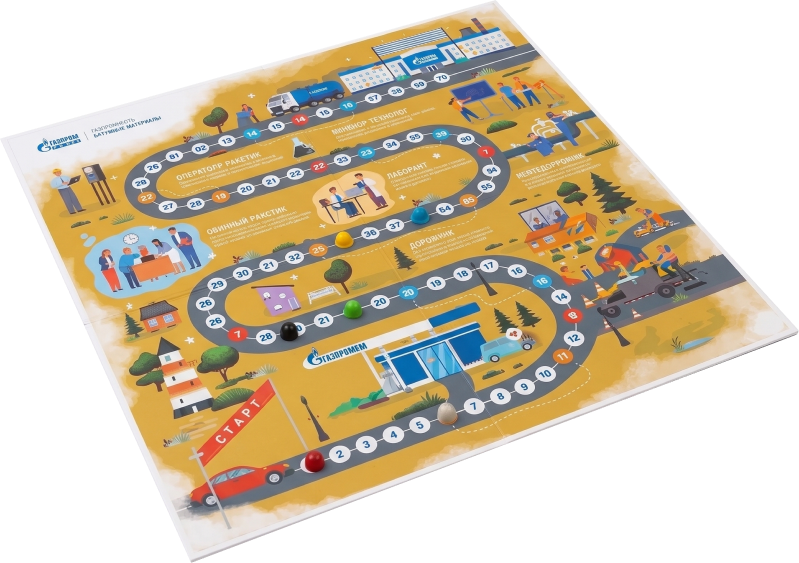 Набор компонентов для настольной игры-бродилки: кастомное игровое поле
