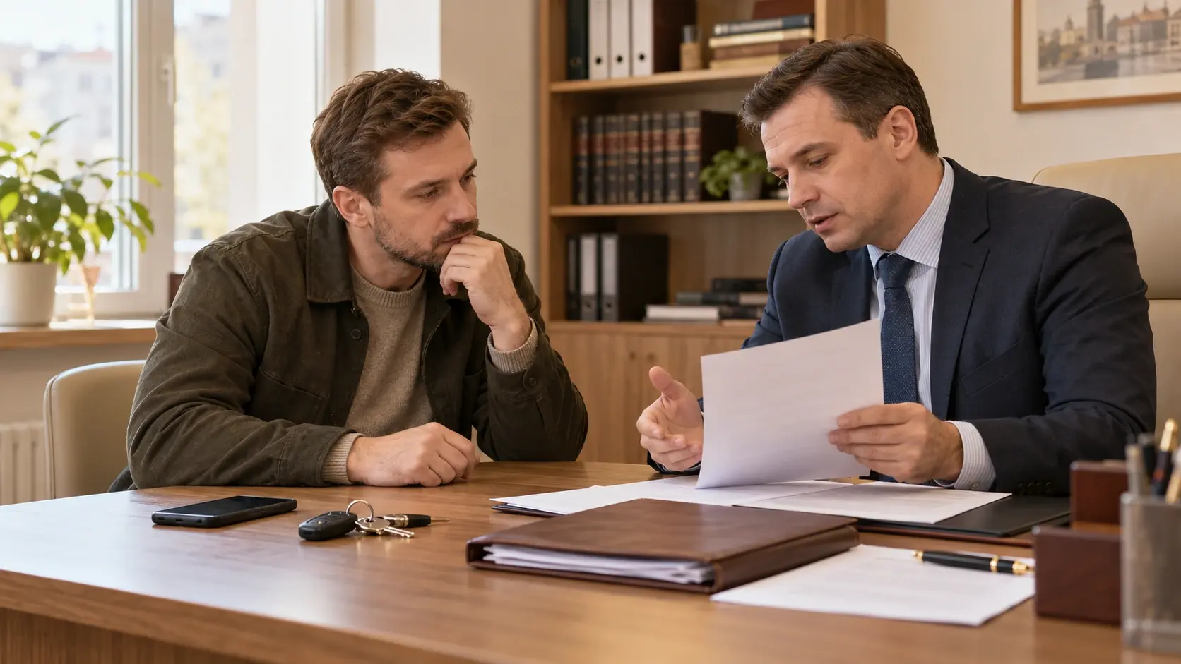 Обсуждение доверенности и документов перед длительным отъездом