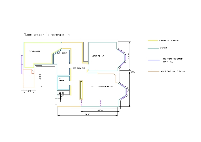 План отделки помещений