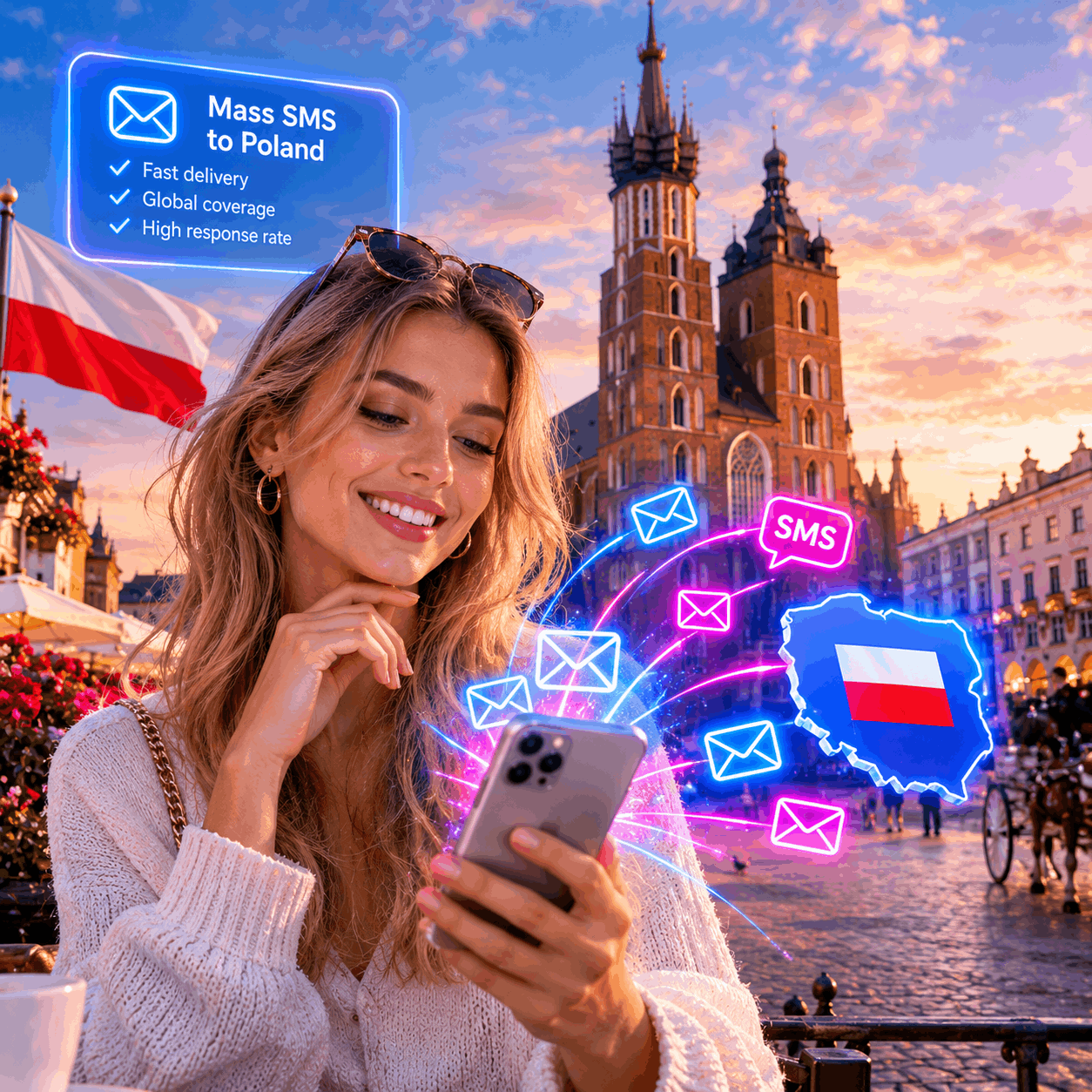 Business SMS delivery to Poland