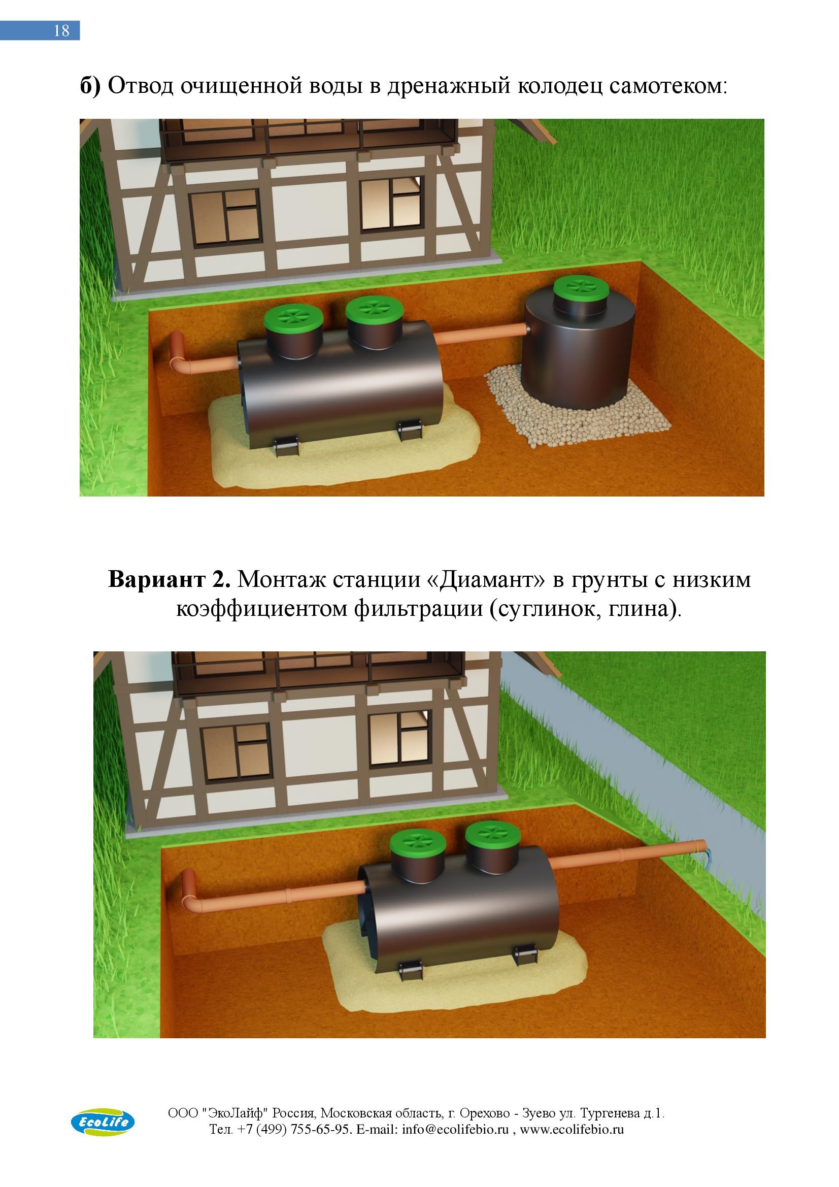 SEPTIK-HAUSE |Купить септик Диамант ПРО 3 у официального дилера. Автономная  канализация для дома и дачи с установкой под ключ в Москве. Септики Диамант  ПРО от производителя.