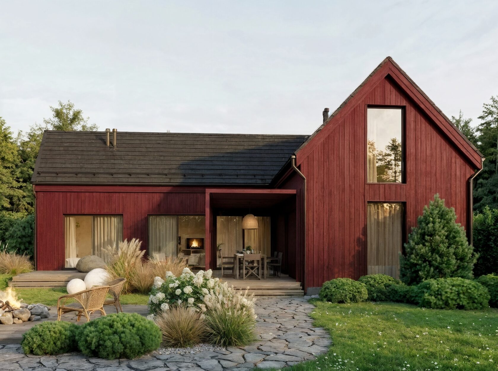 Красно бордовый