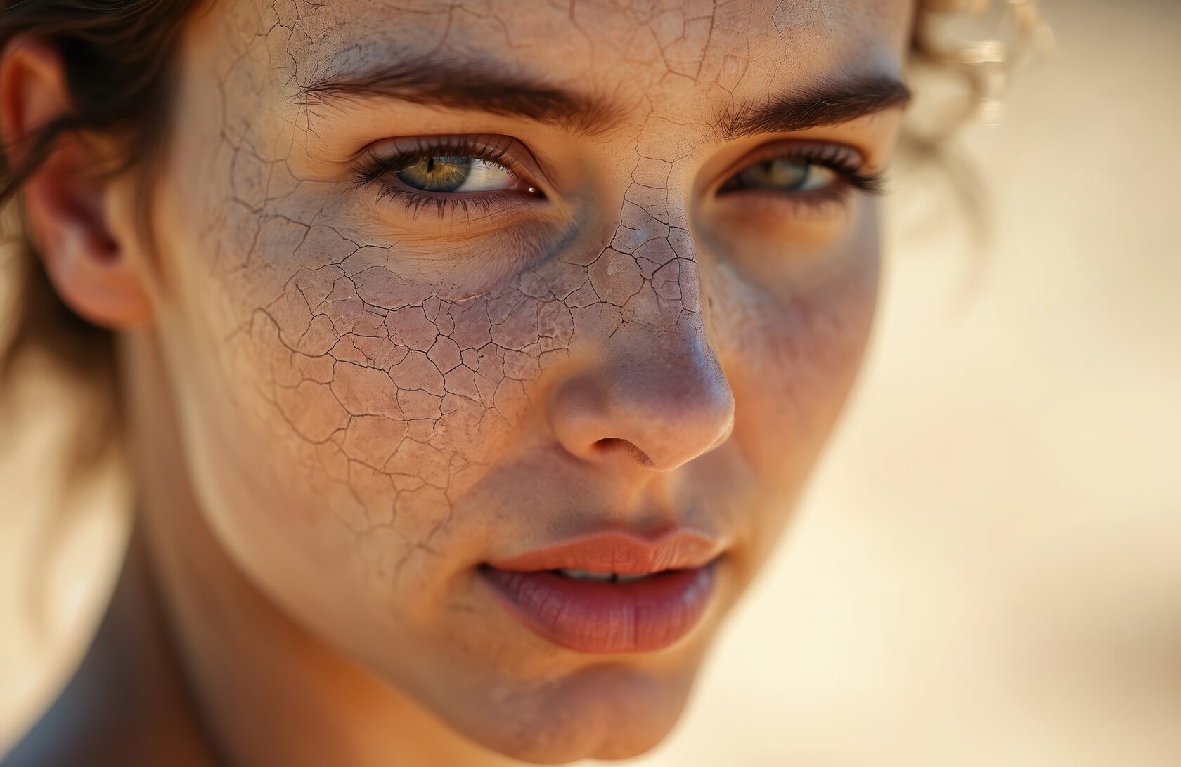 Обезвоженная сухая кожа