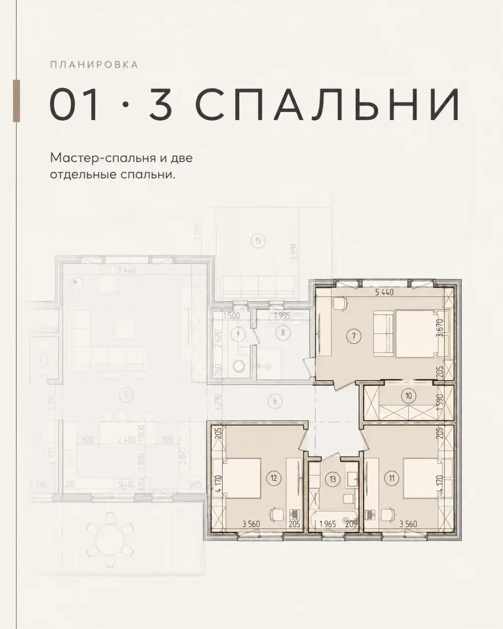 VILLA MILEA — три спальни