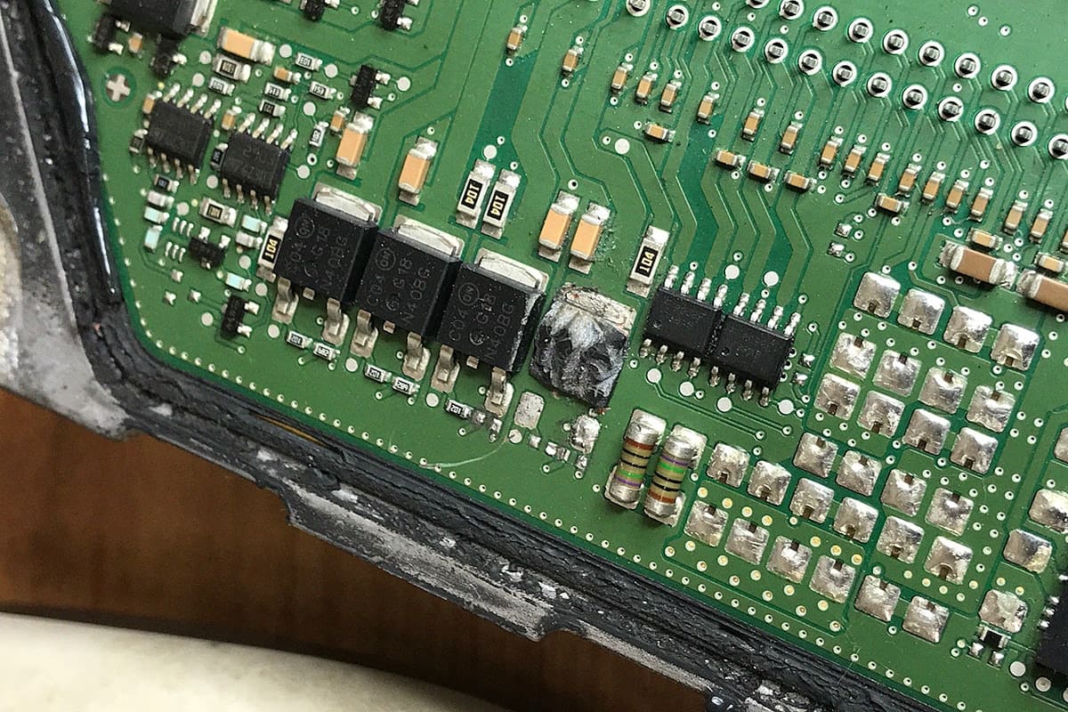 ремонт блока после воды