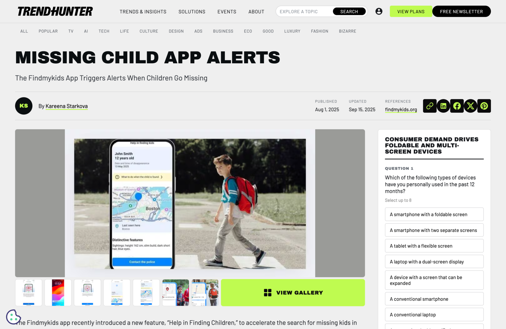 Trendhunter - findmykids