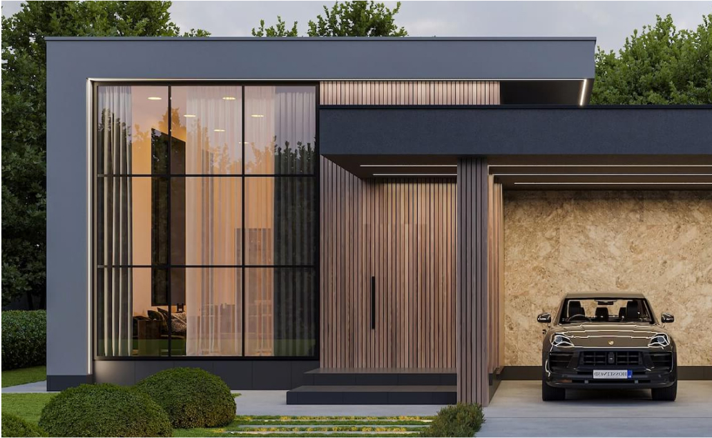 Проект Eclipse 116 m². Смелость и гармоничность архитектурных решений, безусловный стиль и функциональность – все это делает проект частного дома Eclipse безусловным исключением, затмевающим устаревшие архитектурные шаблоны.