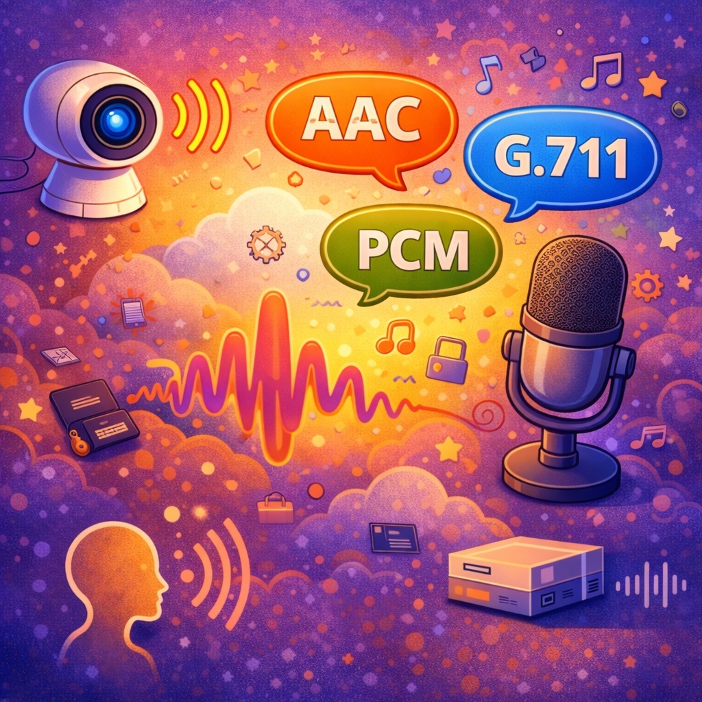 Выбор аудио кодека для ip камер