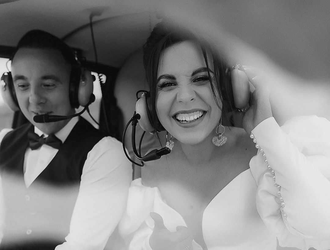 Свадебный полет на вертолете