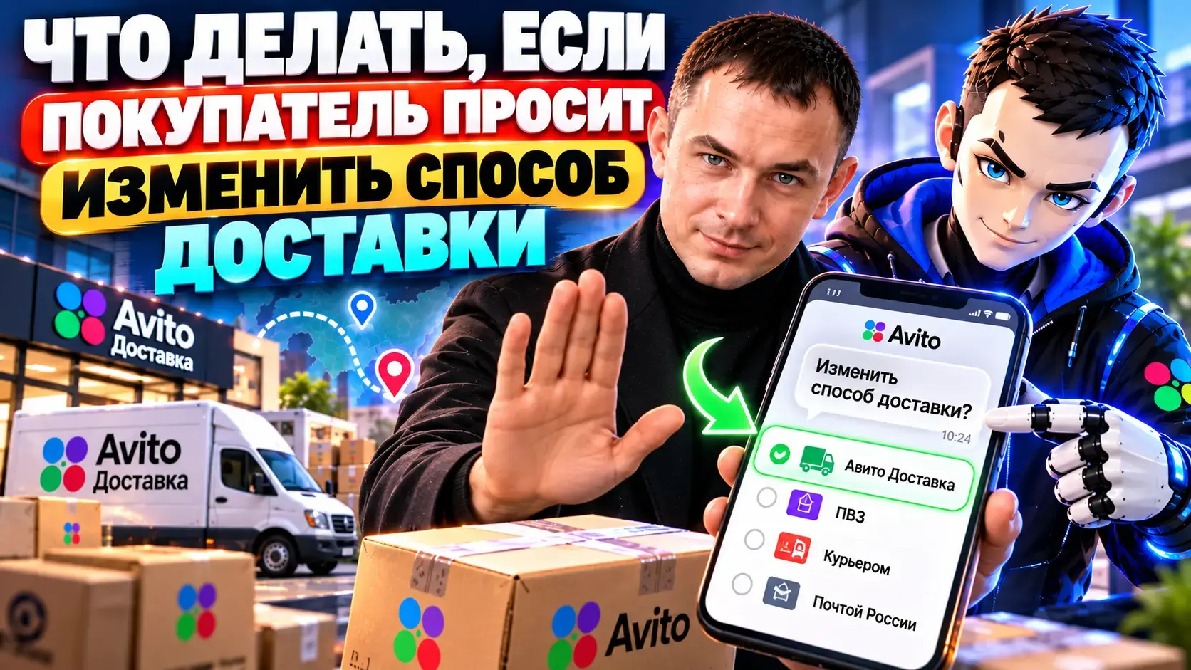 Авито Доставка — изменение способа доставки по просьбе покупателя