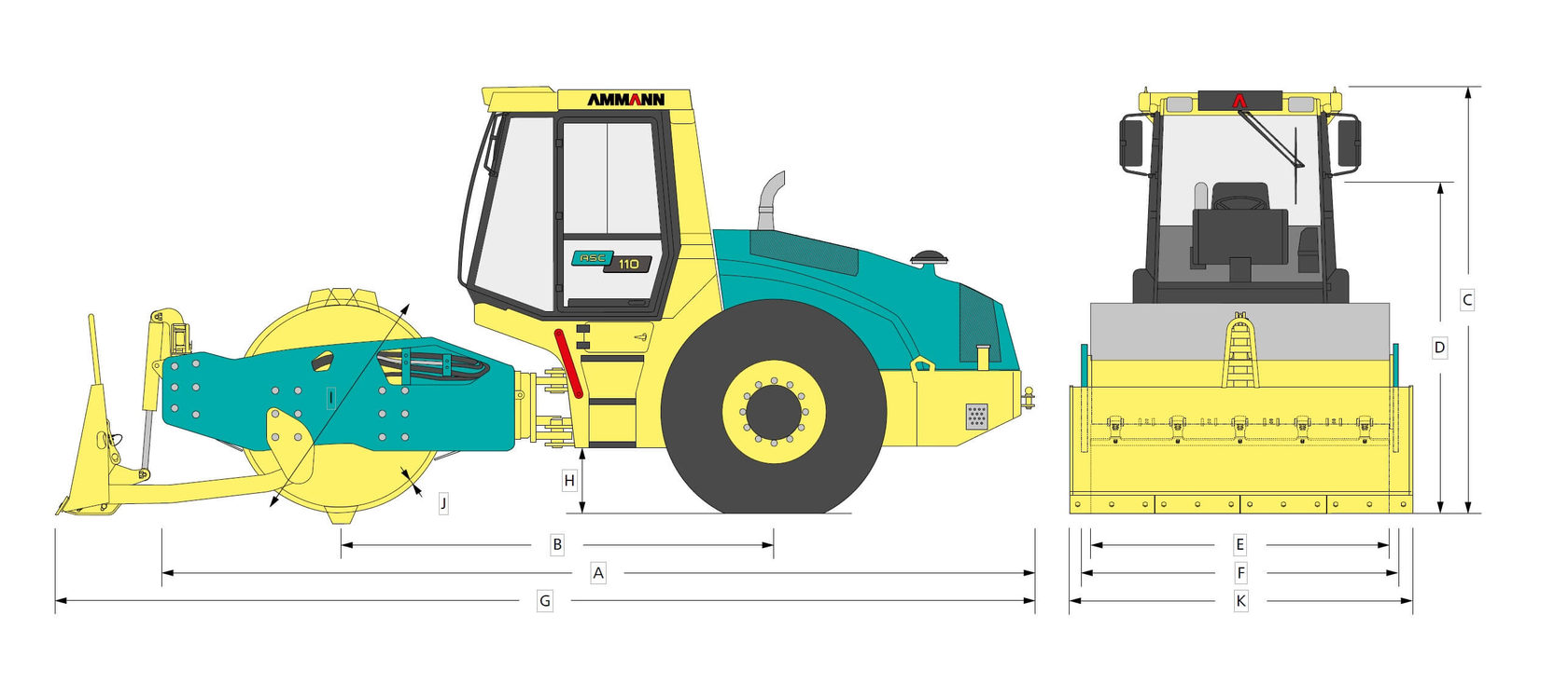 Длина и ширина катка. Каток Ammann ASC 150d. Каток грунтовый Ammann ASC 170d. Каток дорожный грунтовый Ammann ASC 70d. Грунтовый каток Ammann ASC 150 D.