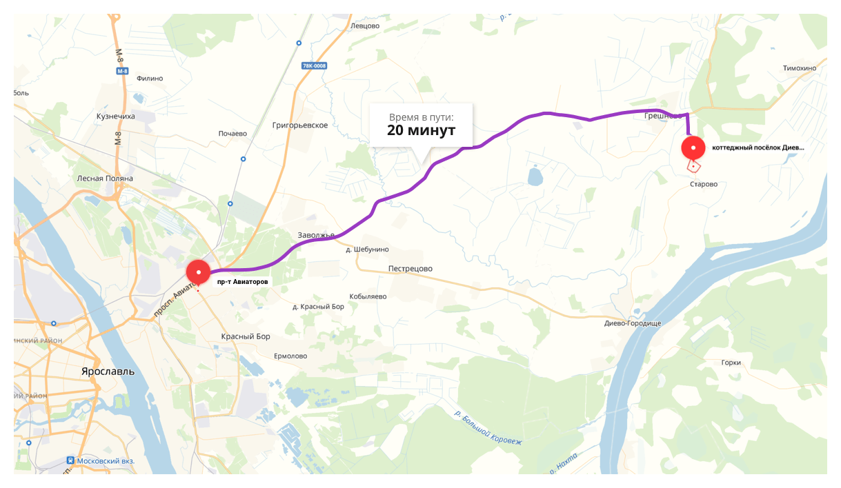 Диево городище ярославль карта