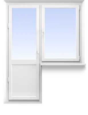 Балконный блок REHAU DIAMANT 1350x2150