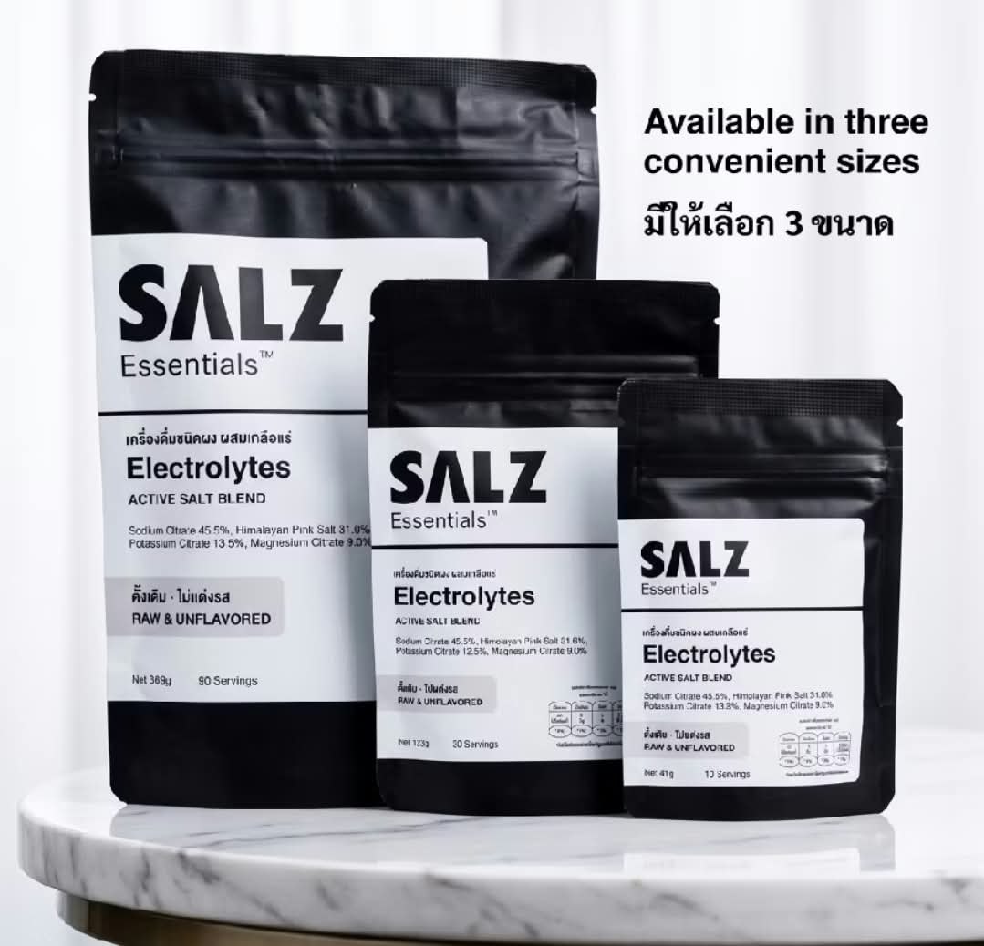 SALZ Essentials Electrolytes, три размера упаковки