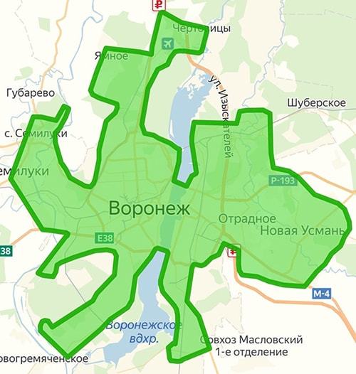 Ростовская 72 воронеж карта