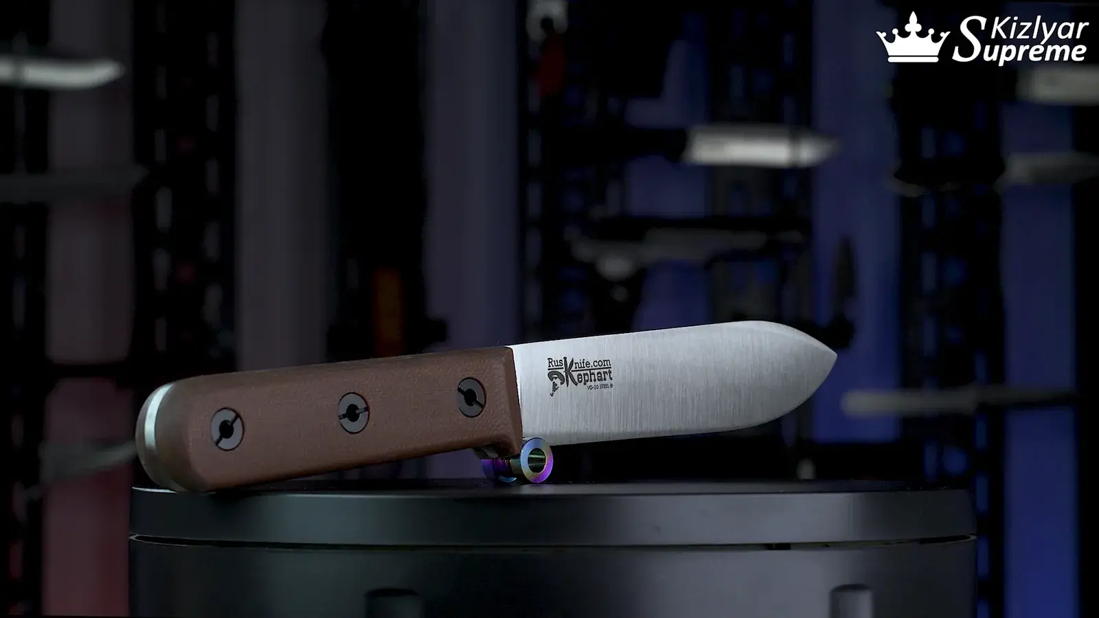 Kizlyar Supreme Kephart outdoor fixed-blade knife in profile