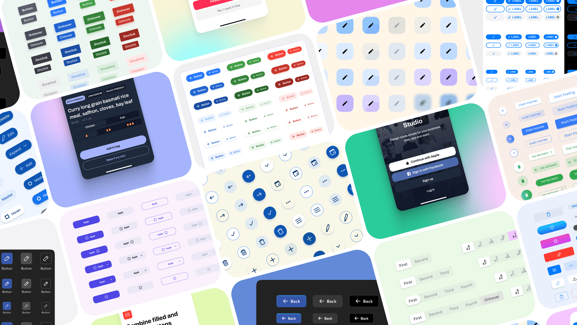 UI cheat sheet: buttons. My favourite design element is the…