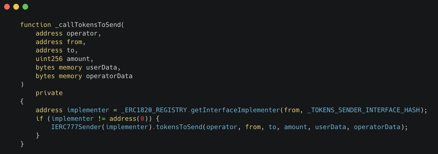 One more problem with ERC777