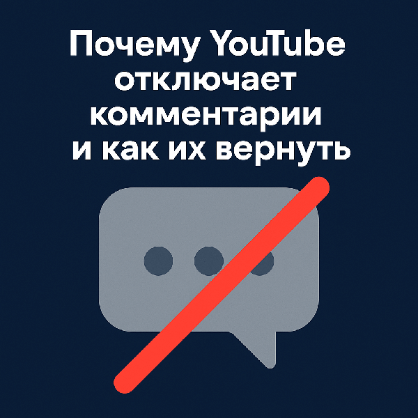 Почему YouTube отключает комментарии