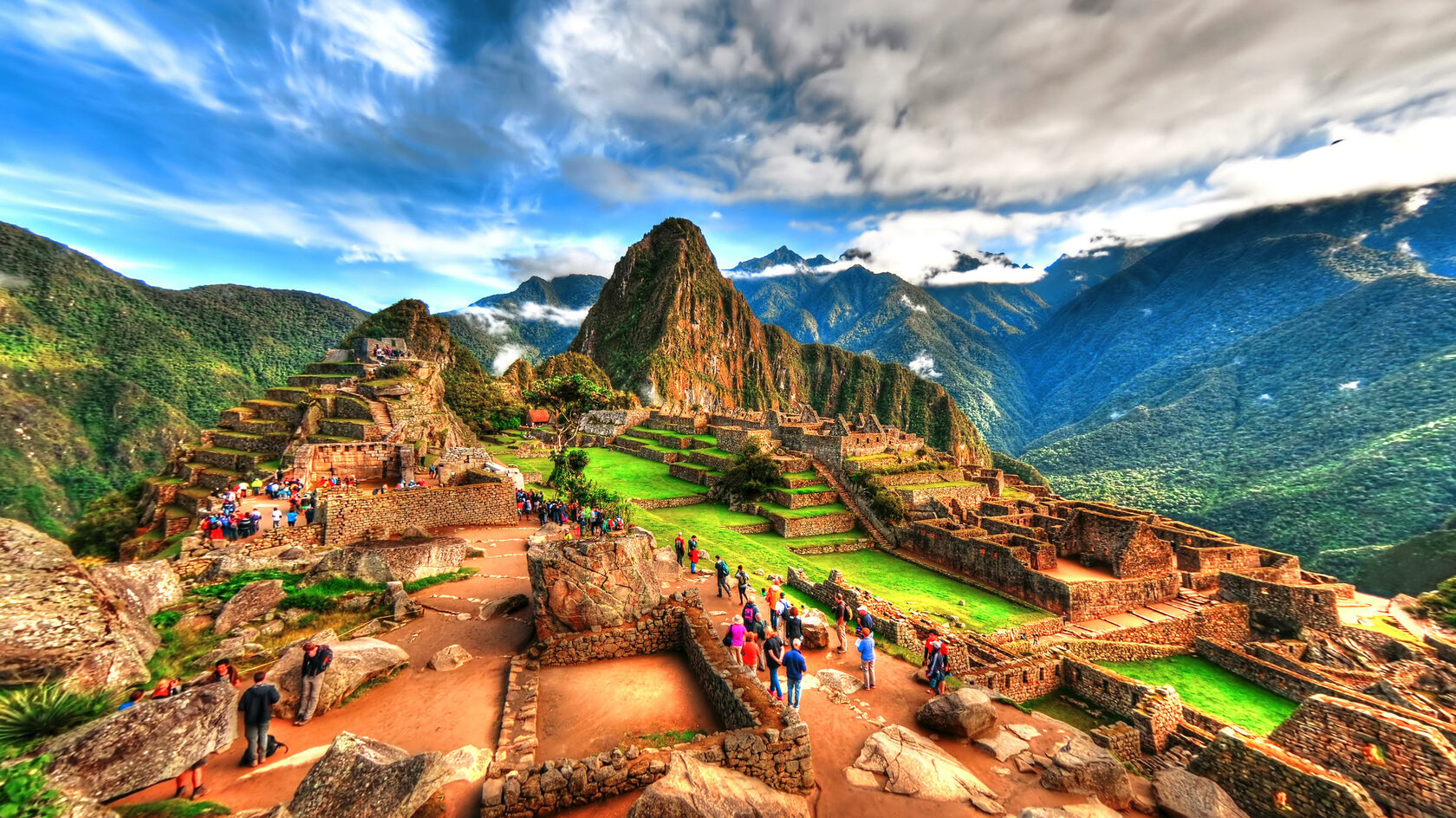 Город древних инков Мачу-Пикчу (Перу, Южная Америка)