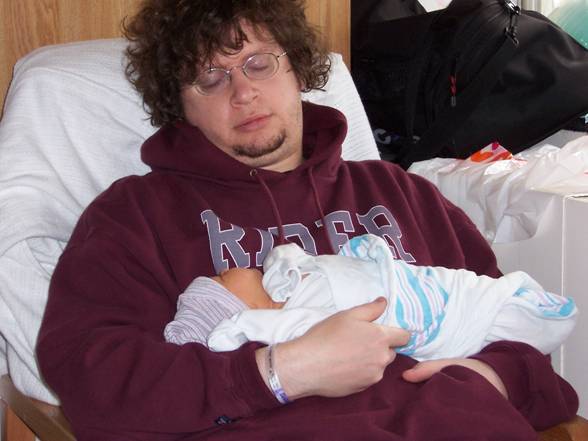 Tony and newborn Maji