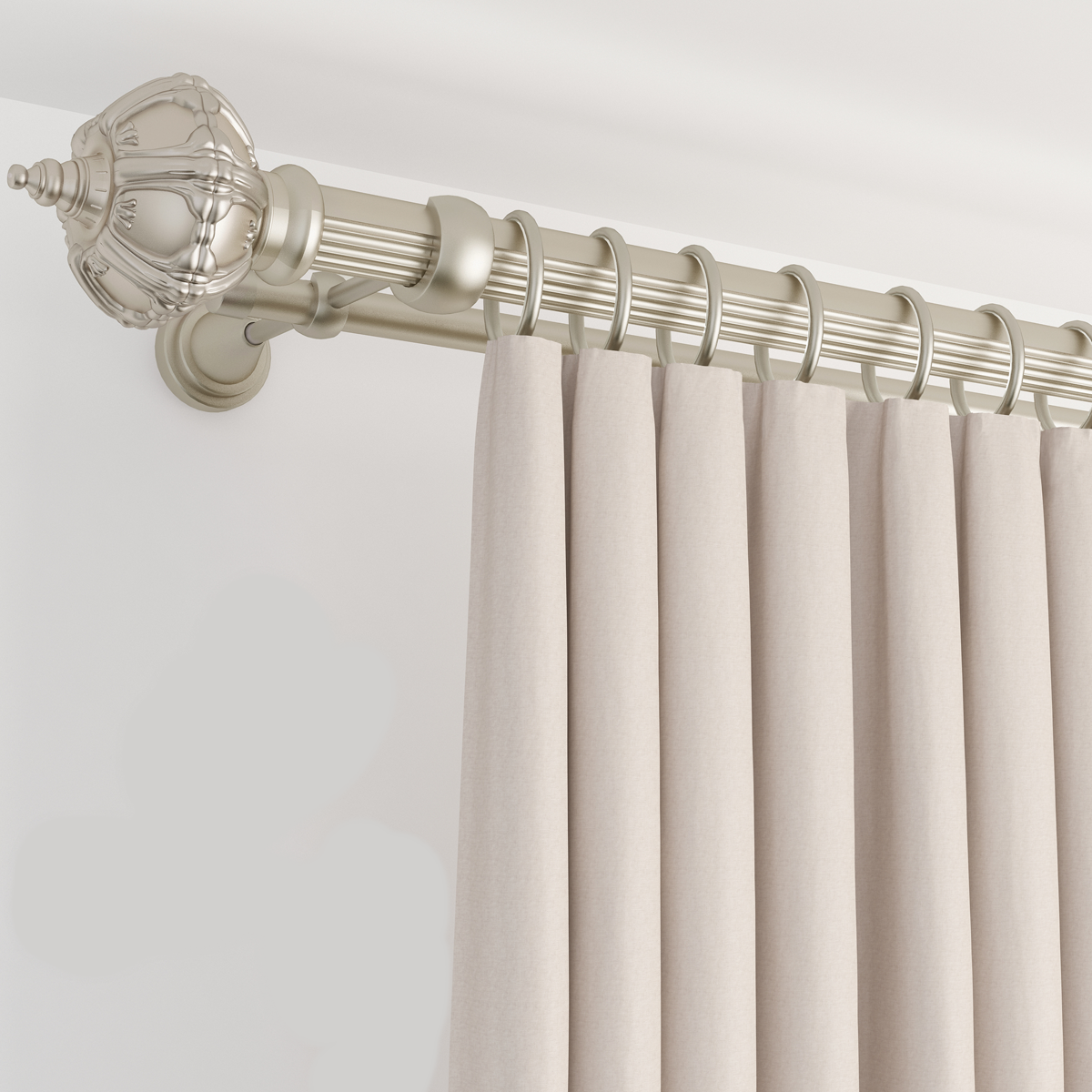 карниз металлический двухрядный dda. карнизы dda. карниз металлический д25 см-2952/300/2р. карниз металлический двухрядный dda диаметр 16мм, сатин, составной, 280 см. карниз дда прима.