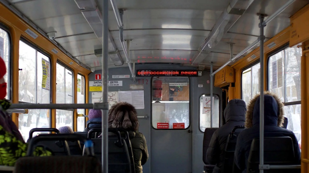 Реклама в трамваях Екатеринбурга