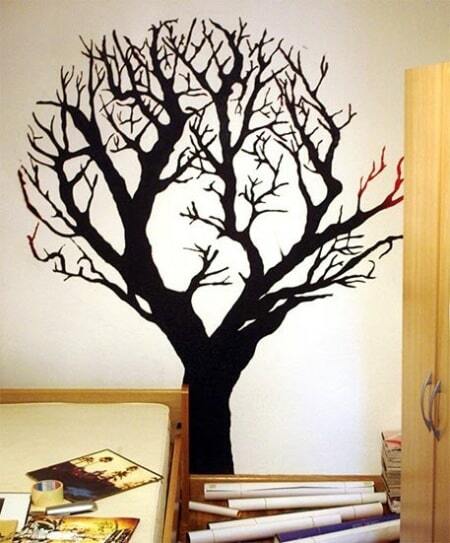 Назначение имитации дерева на стене