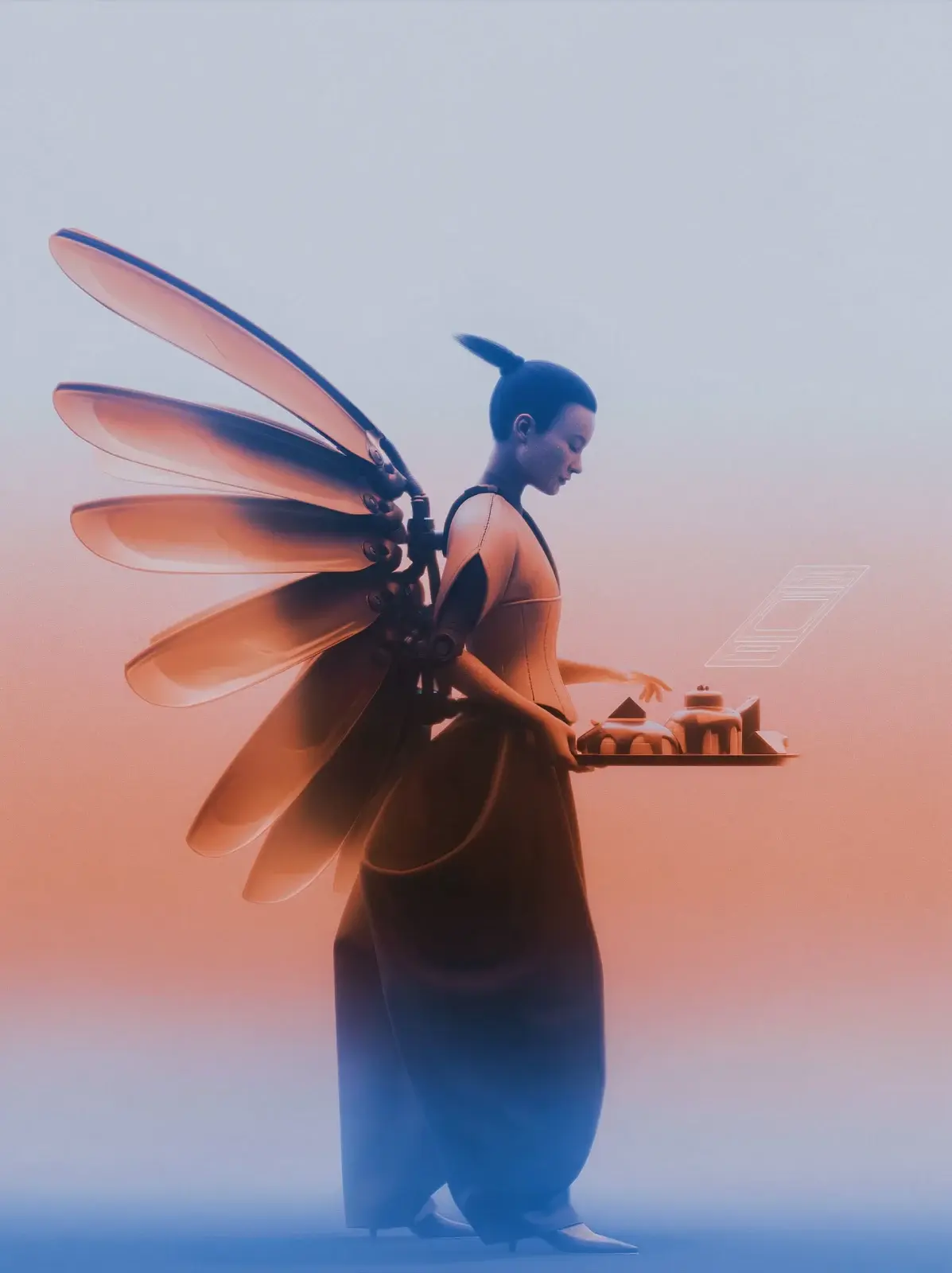 Winged character — вариант 1