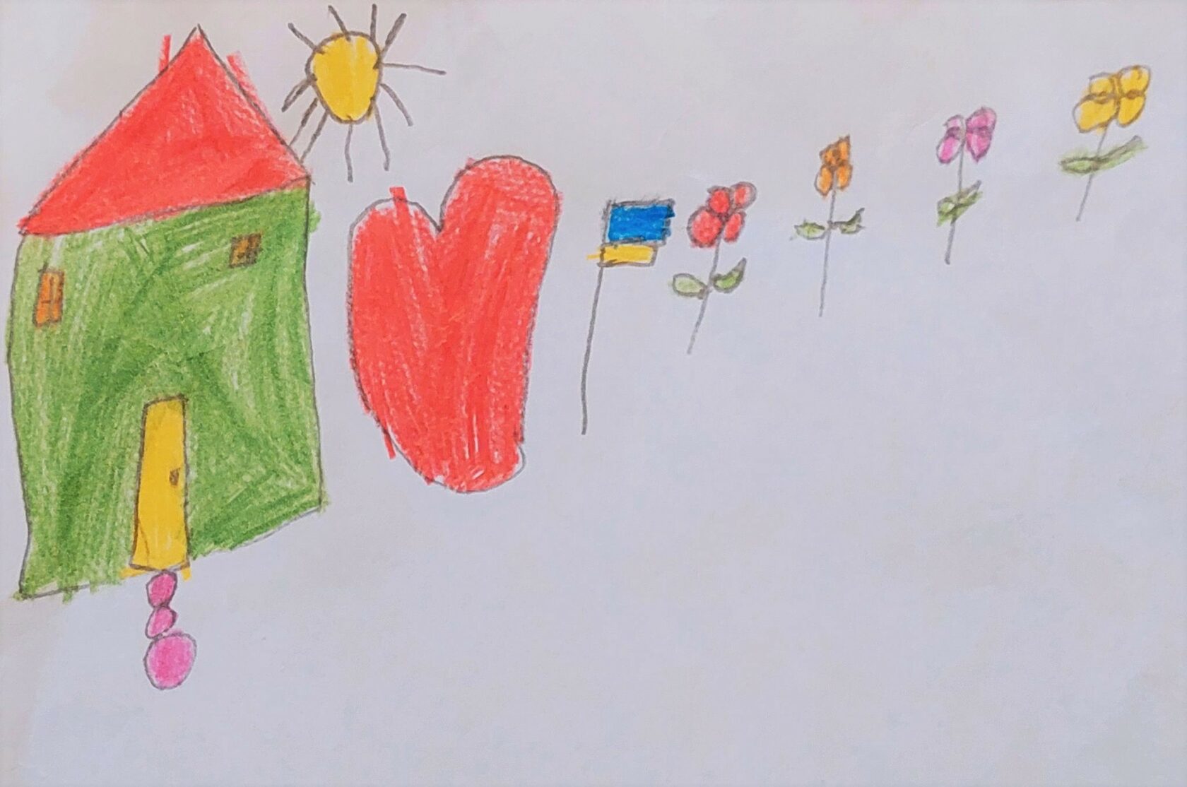Ламія - Миру та процвітання Україні - малюнок конкурсу дитячої творчості в Баку - Азербайджан