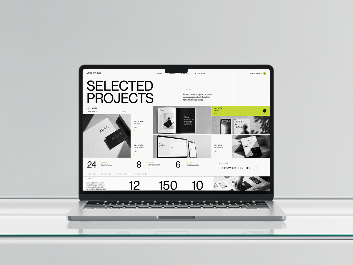 WEBSITES / project 01 / screen 1