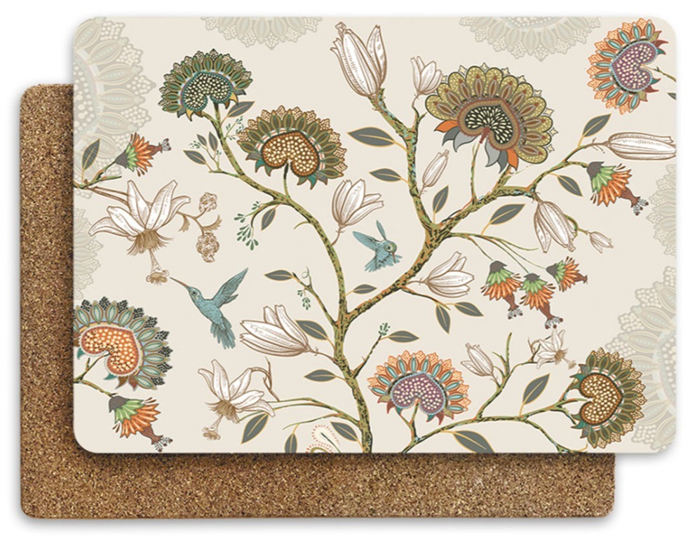 Салфетки сервировочные "Цветущий сад" прямоугольные
