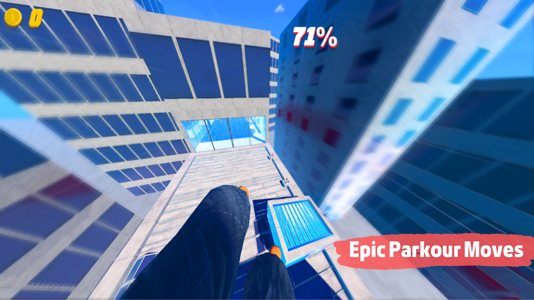 Rooftop Run — 3D-паркур по крышам с сотнями уровней