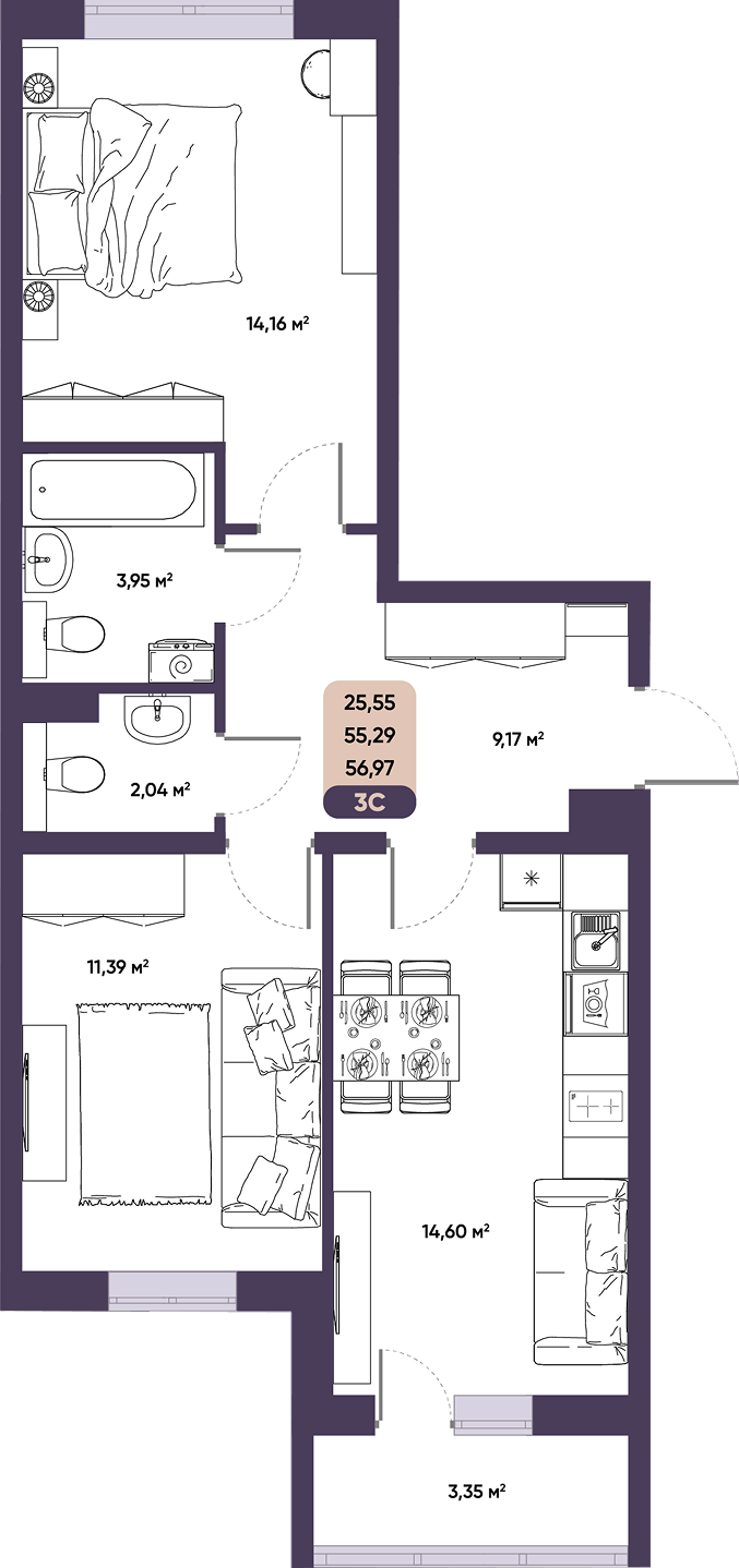 ЖК ПараПарк комфорт-класса, купить студию