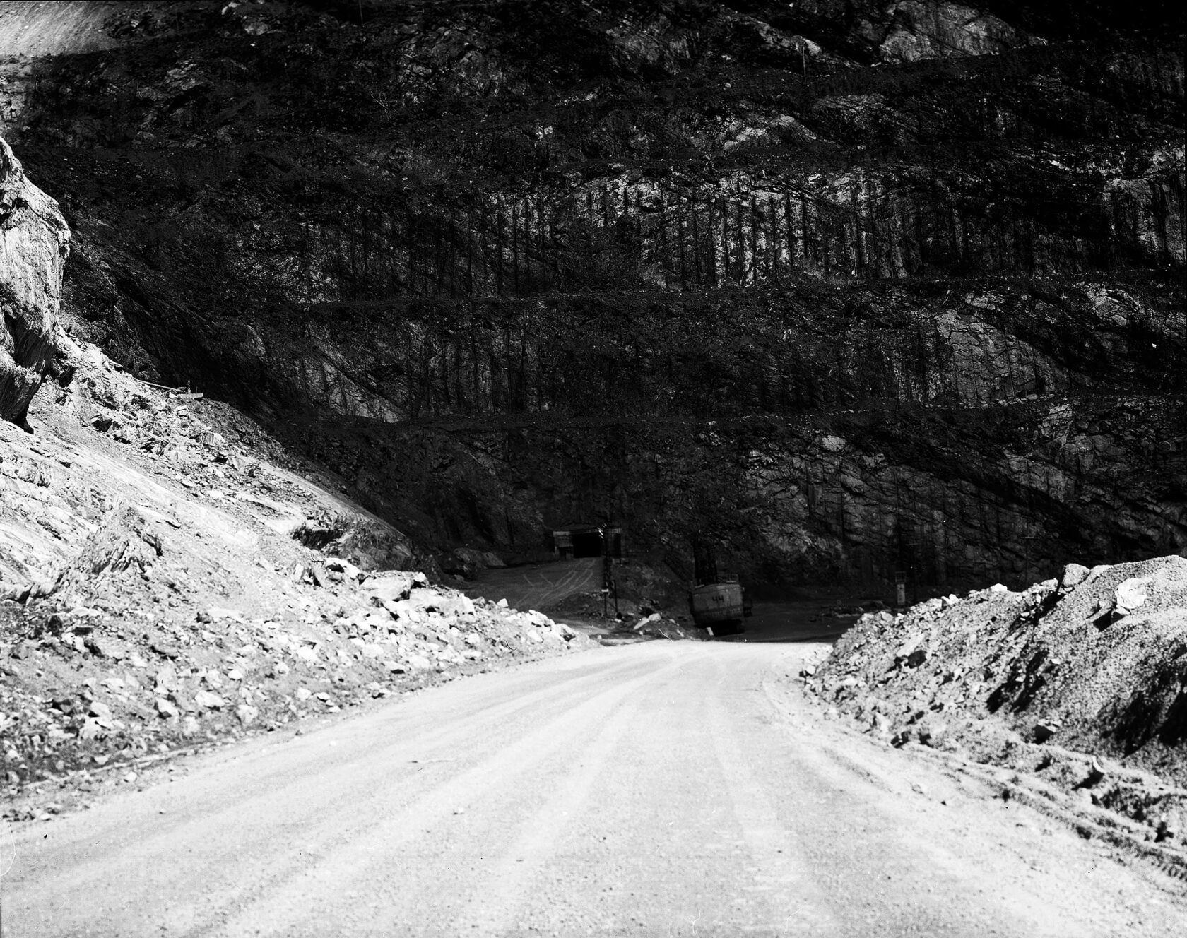 Road to the Quarry 2. Magnezit. Russia. 4x5 BW Negative. 2012