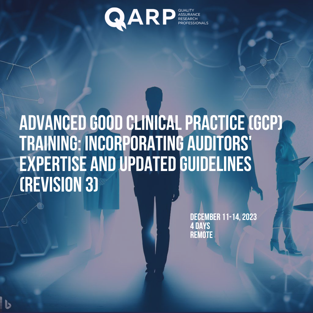 Advanced Good Clinical Practice (GCP) Training (pre-recorded)