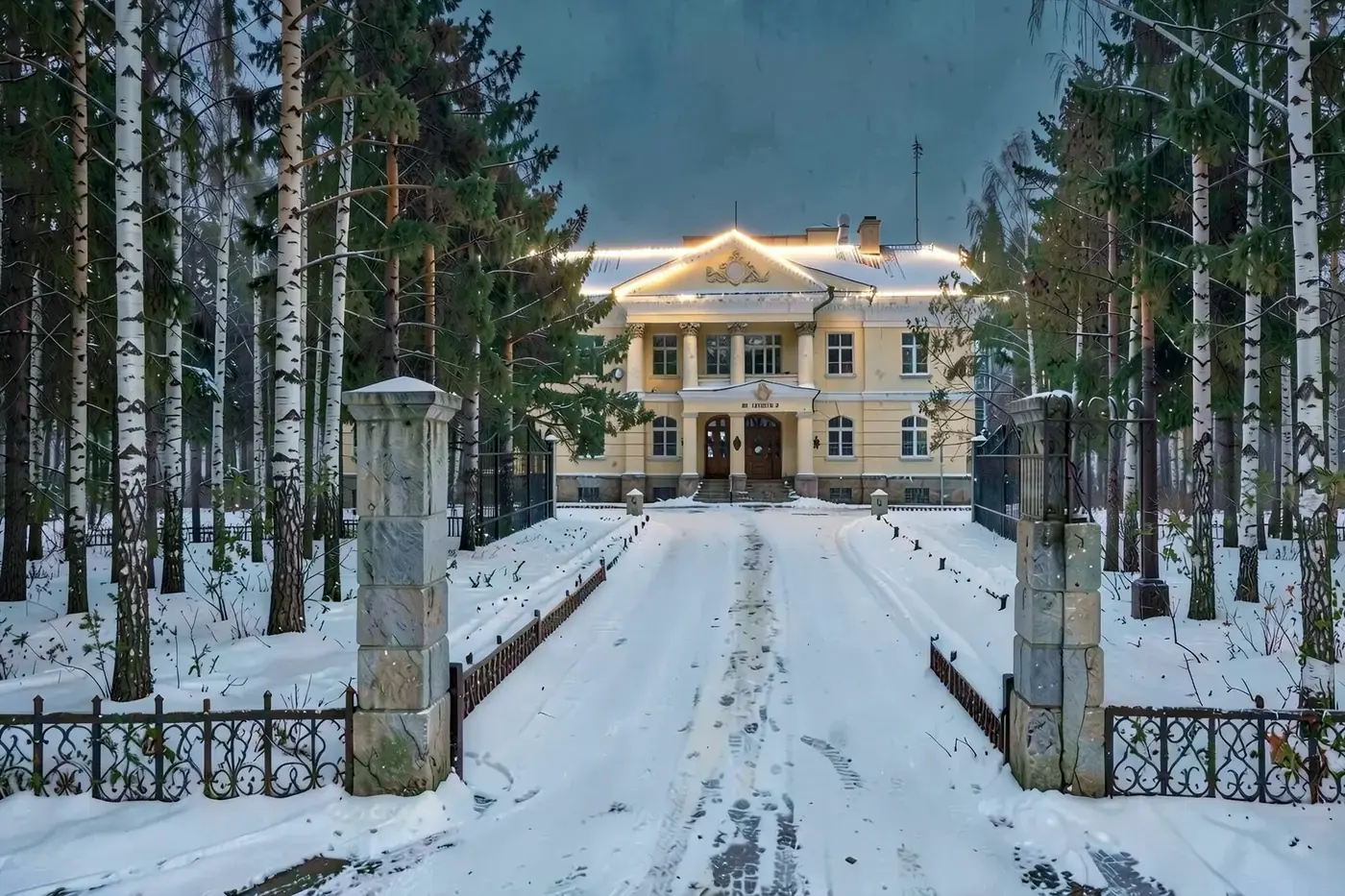 Усадьба: пример иллюминации