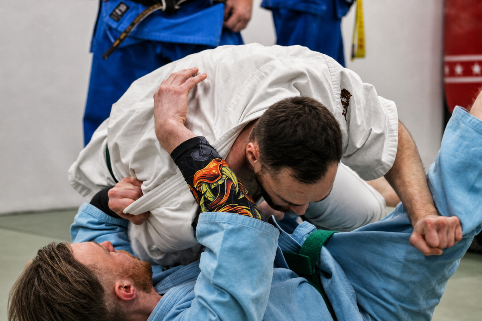 Взрослая тренировка KudoLab — работа в партере