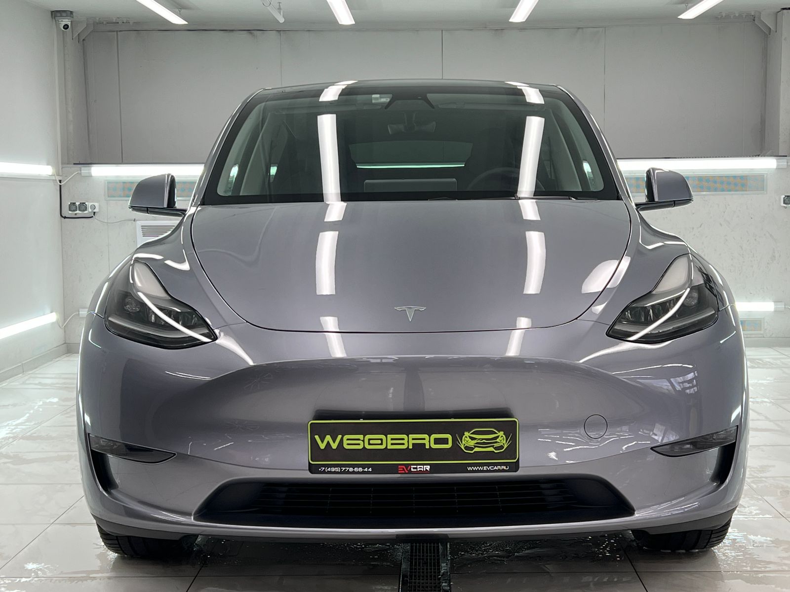 Защита передней части Tesla model Y