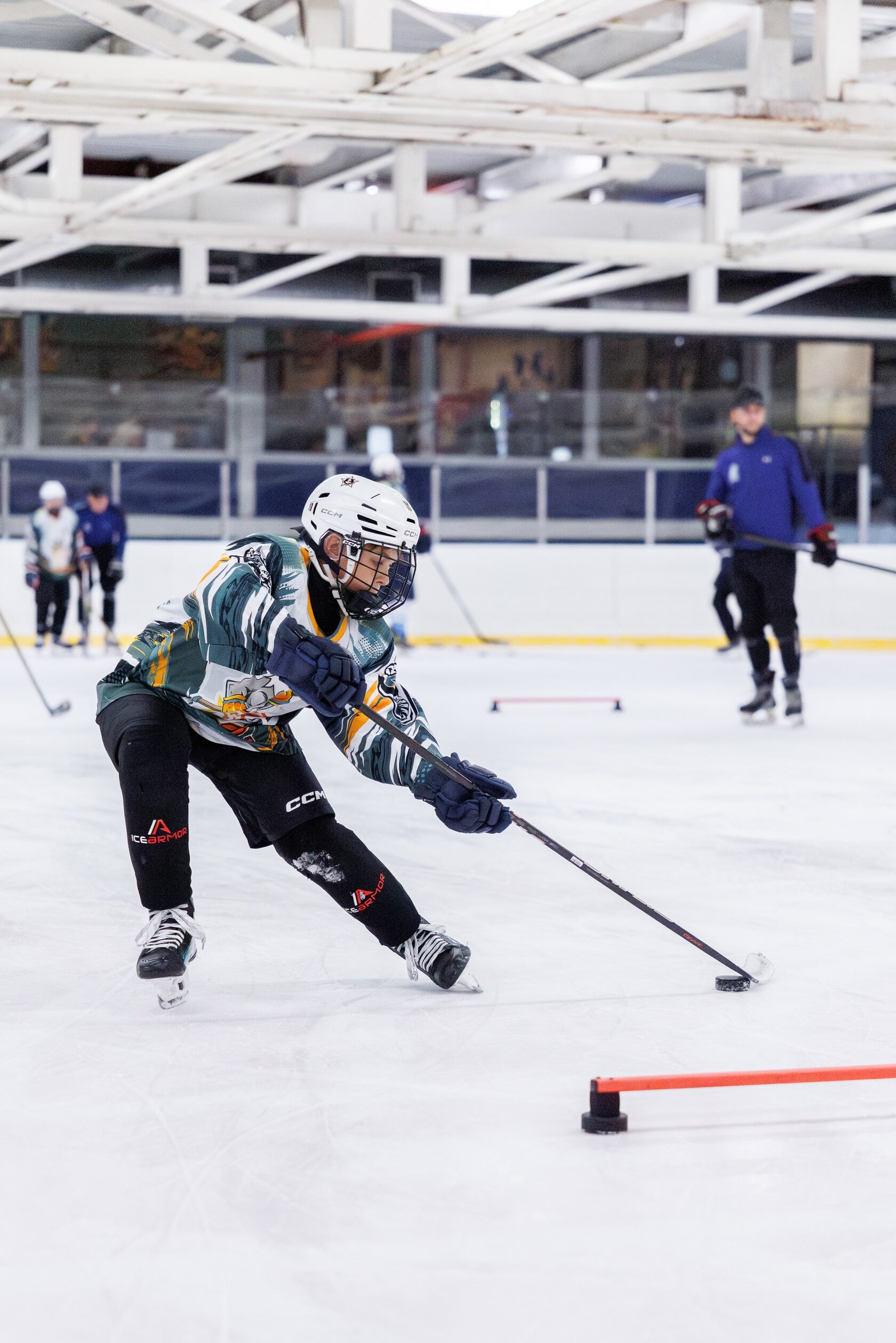 Тренировка хоккеистов Eagles на льду